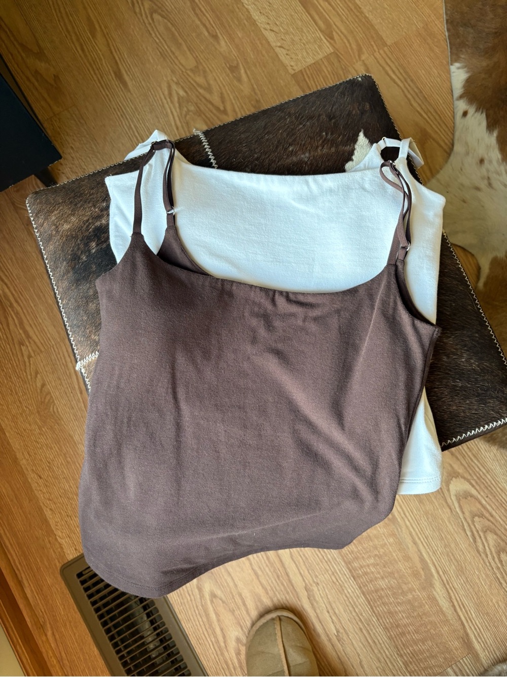 Abercrombie & Fitch Brown bra free Tank Top